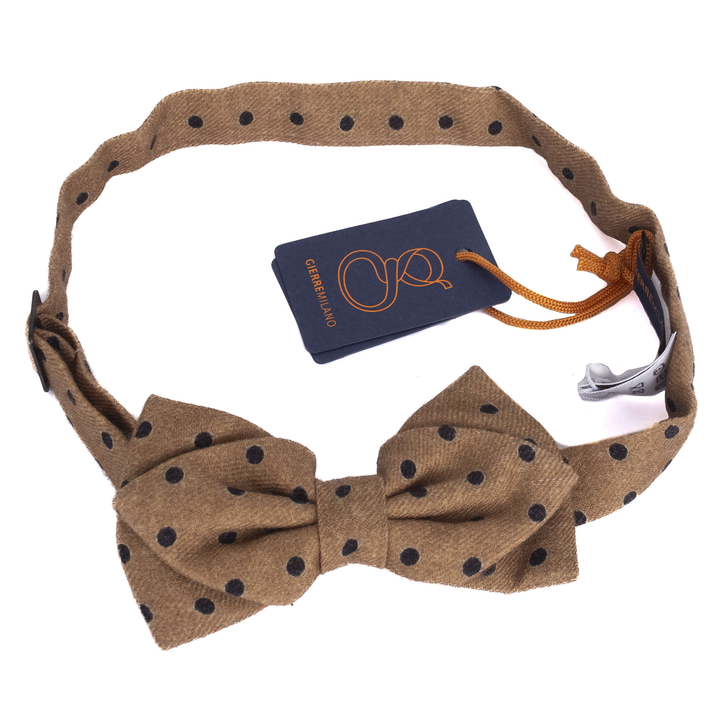 Brown Dotted Bow Tie