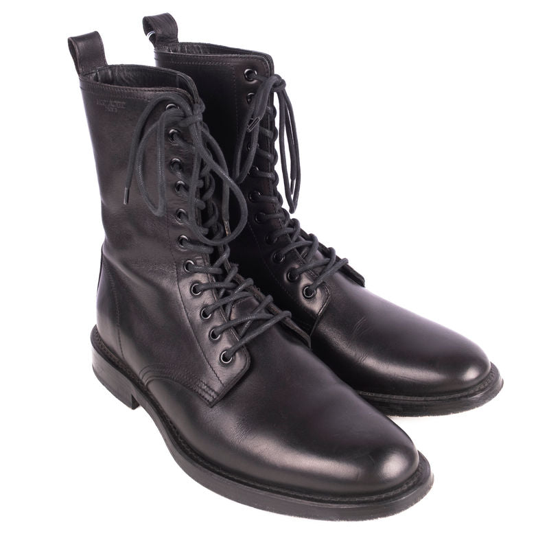 Saint Laurent Black Derby Boots
