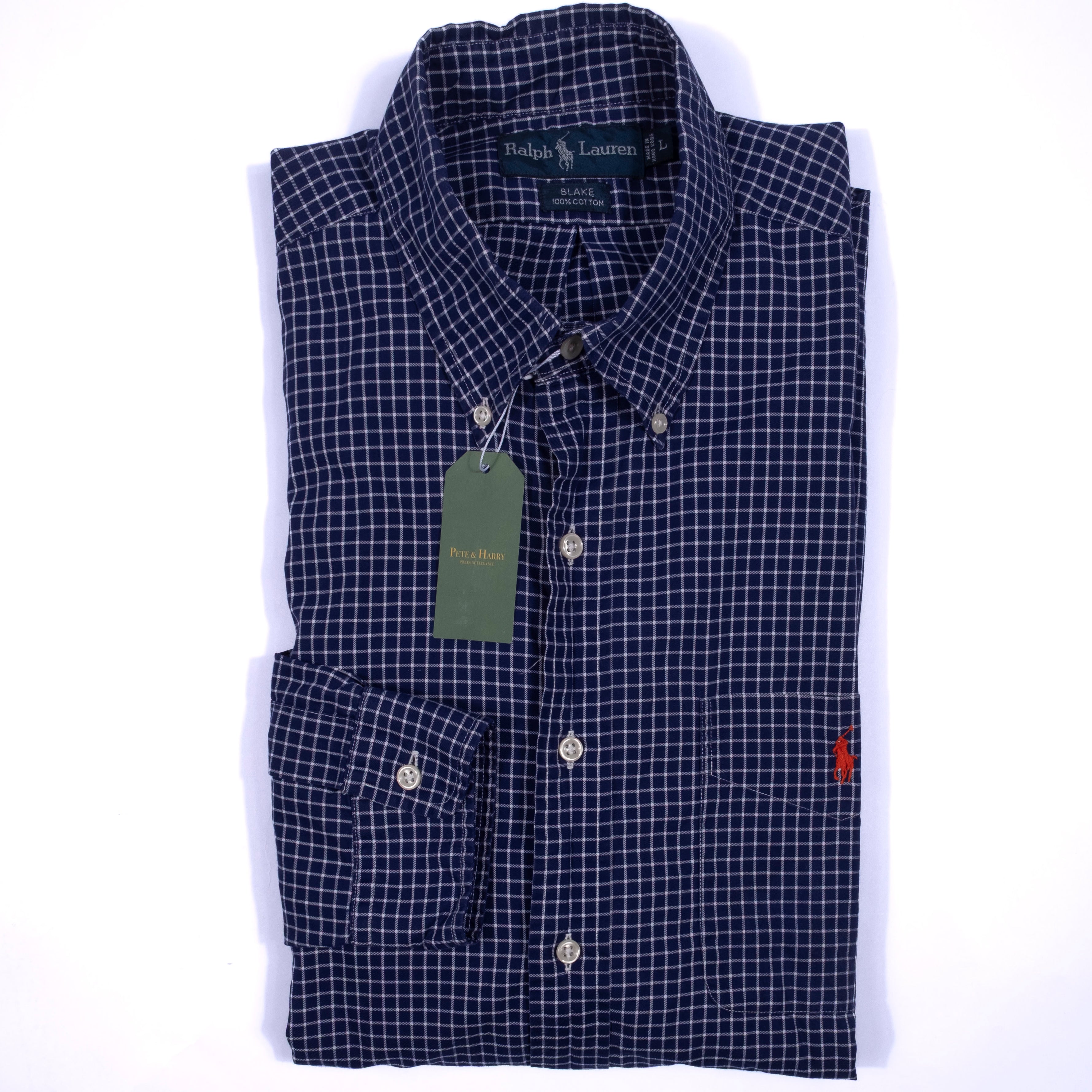 Ralph Lauren Blue Check Buttondown Shirt