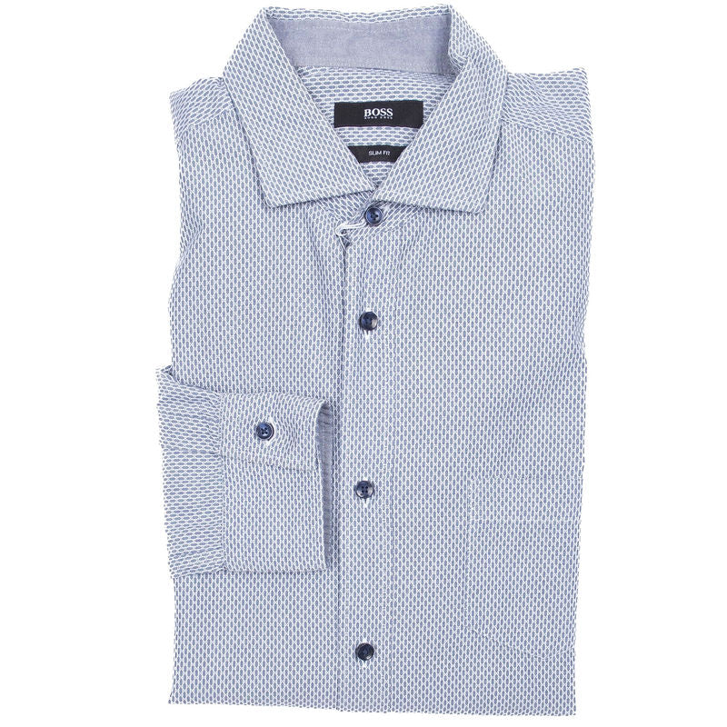 Blue and White Casual Shirt