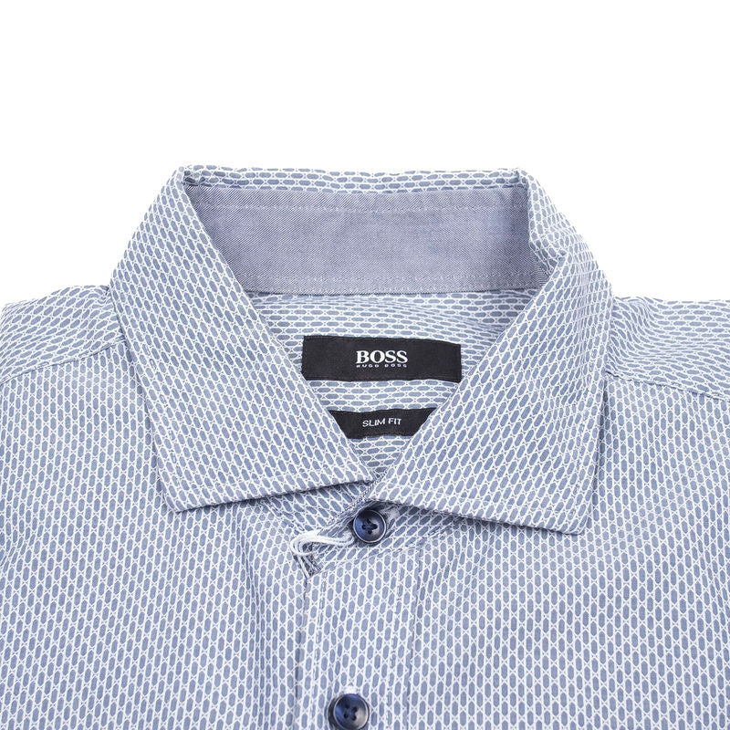 Blue and White Casual Shirt