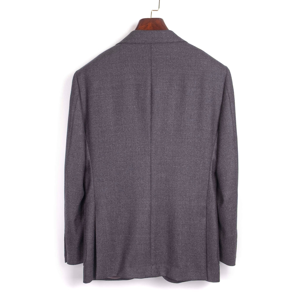Grey Textured Patch Pocket Sport Coat