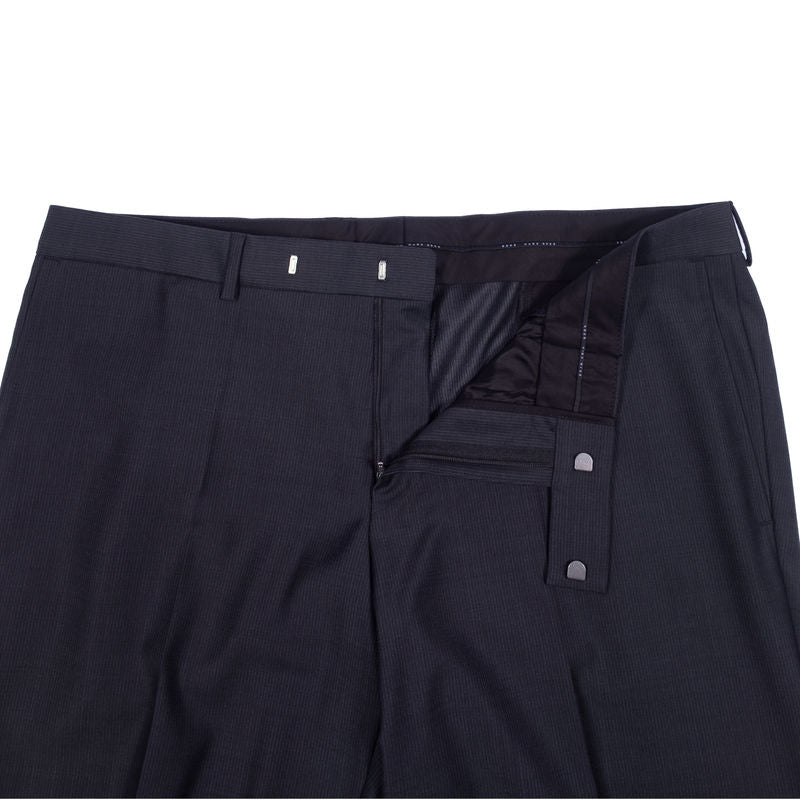 Hugo Boss Grey Striped Business Suit