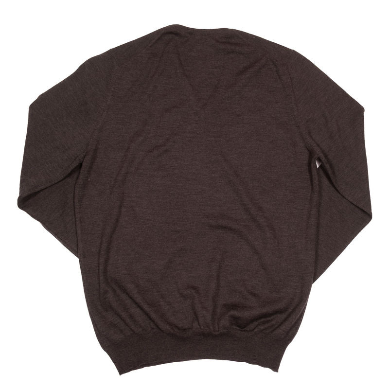 Gran Sasso Grey Knit Sweater Sz 54