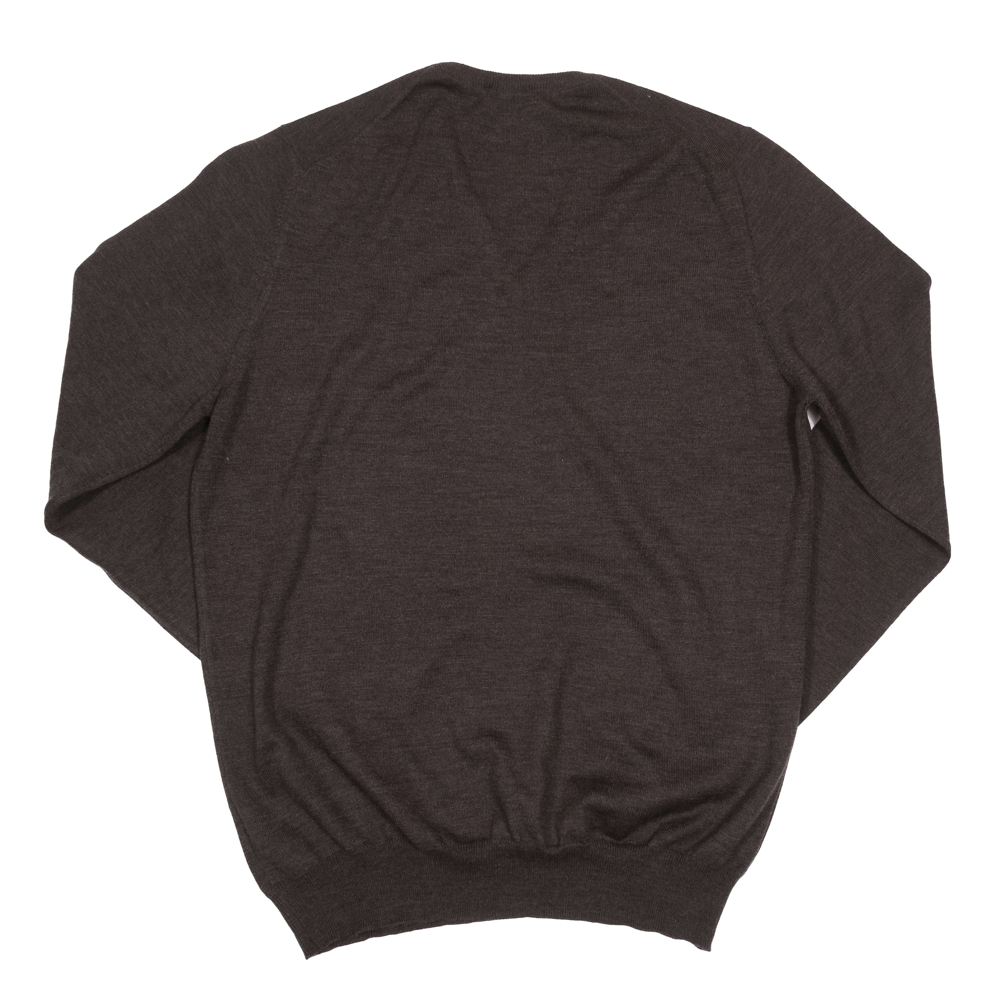 Gran Sasso Grey Knit Sweater Sz 54