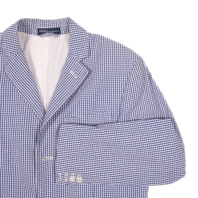 Polo Ralph Lauren Blue and White Checks Sport Coat