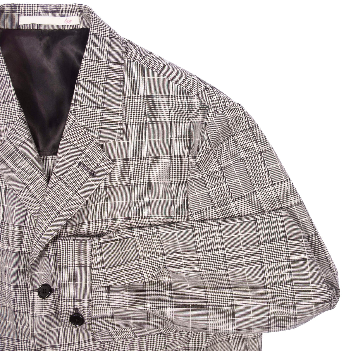 Neapolitan Hand Tailored Grey Checks Holland & Sherry Wool Utility Jacket