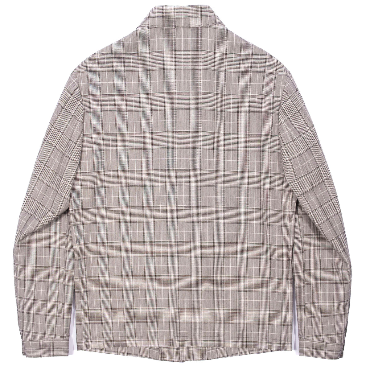 Neapolitan Hand Tailored Grey Checks Holland & Sherry Wool Utility Jacket
