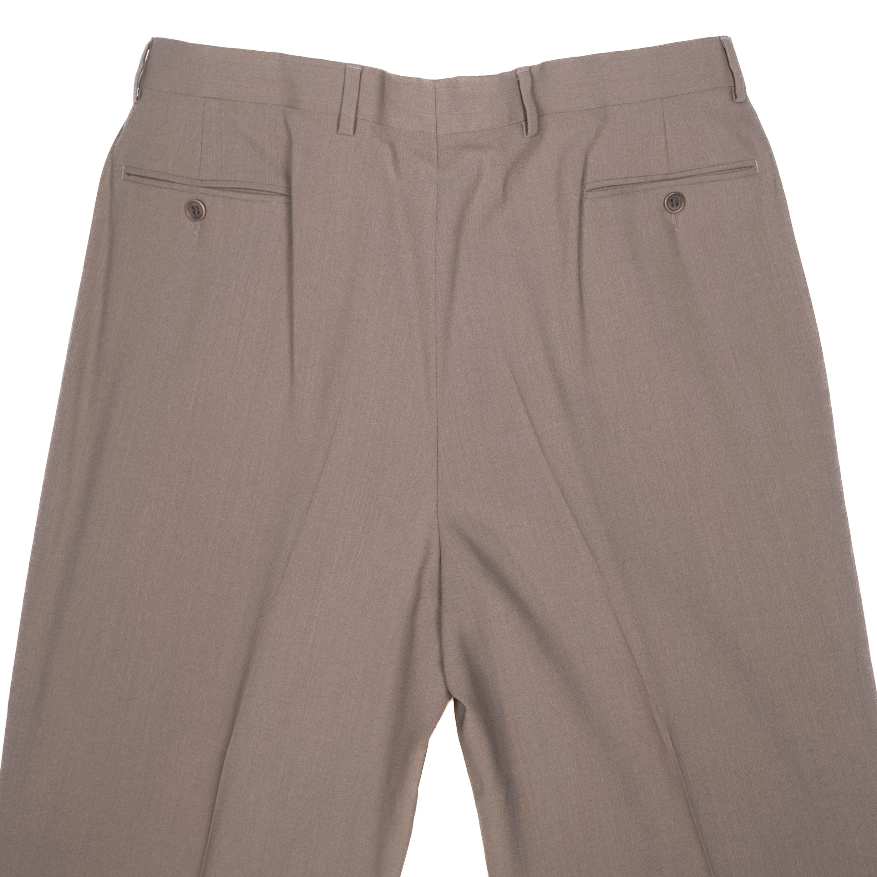 Taupe Wool Dress Trousers
