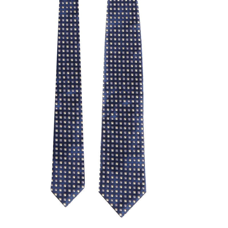 Stenströms Blue Square Pattern Tie