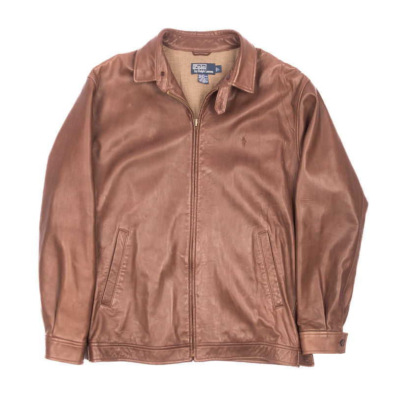 Polo Ralph Lauren Brown Leather Jacket