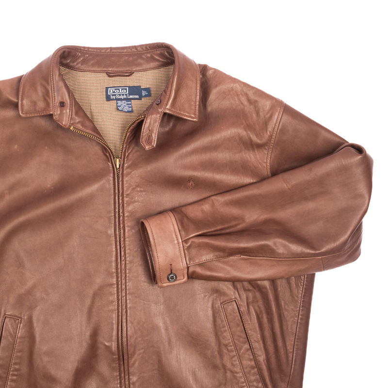 Polo Ralph Lauren Brown Leather Jacket