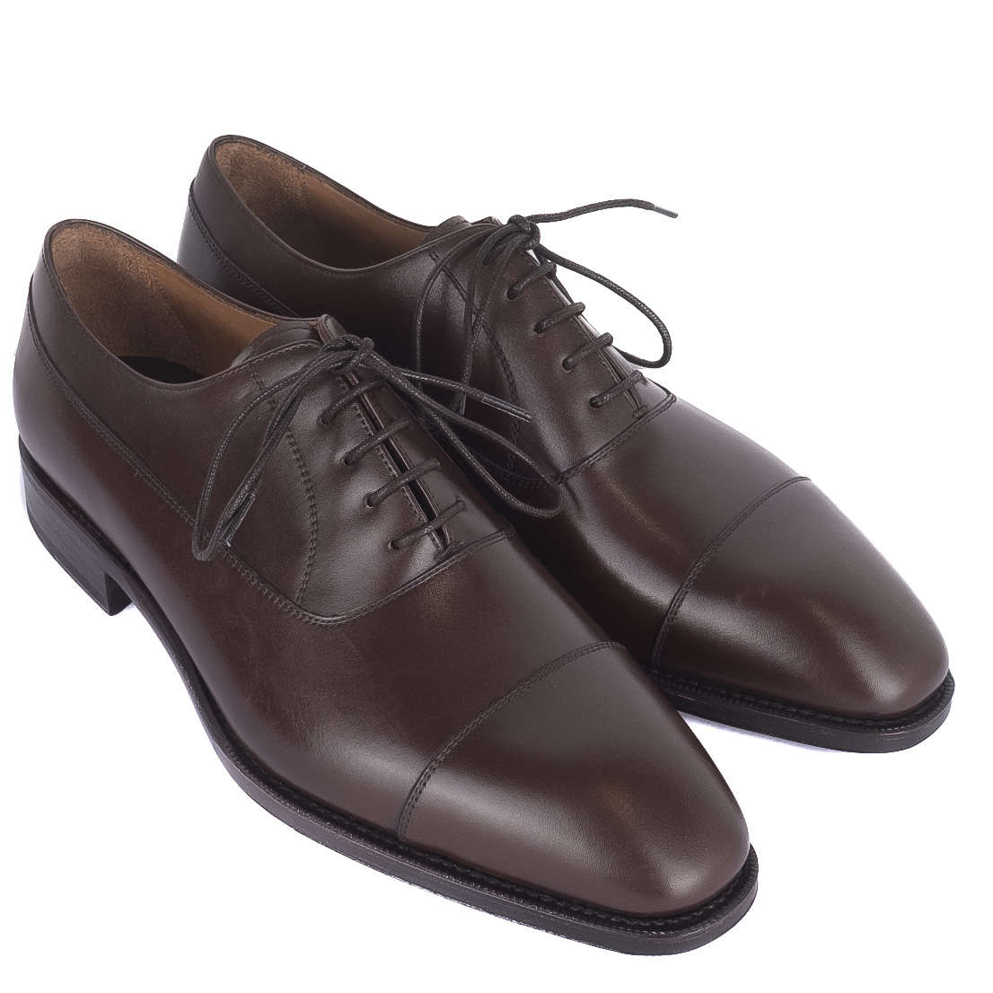 Box Calf Brown Cap Toe Oxfords
