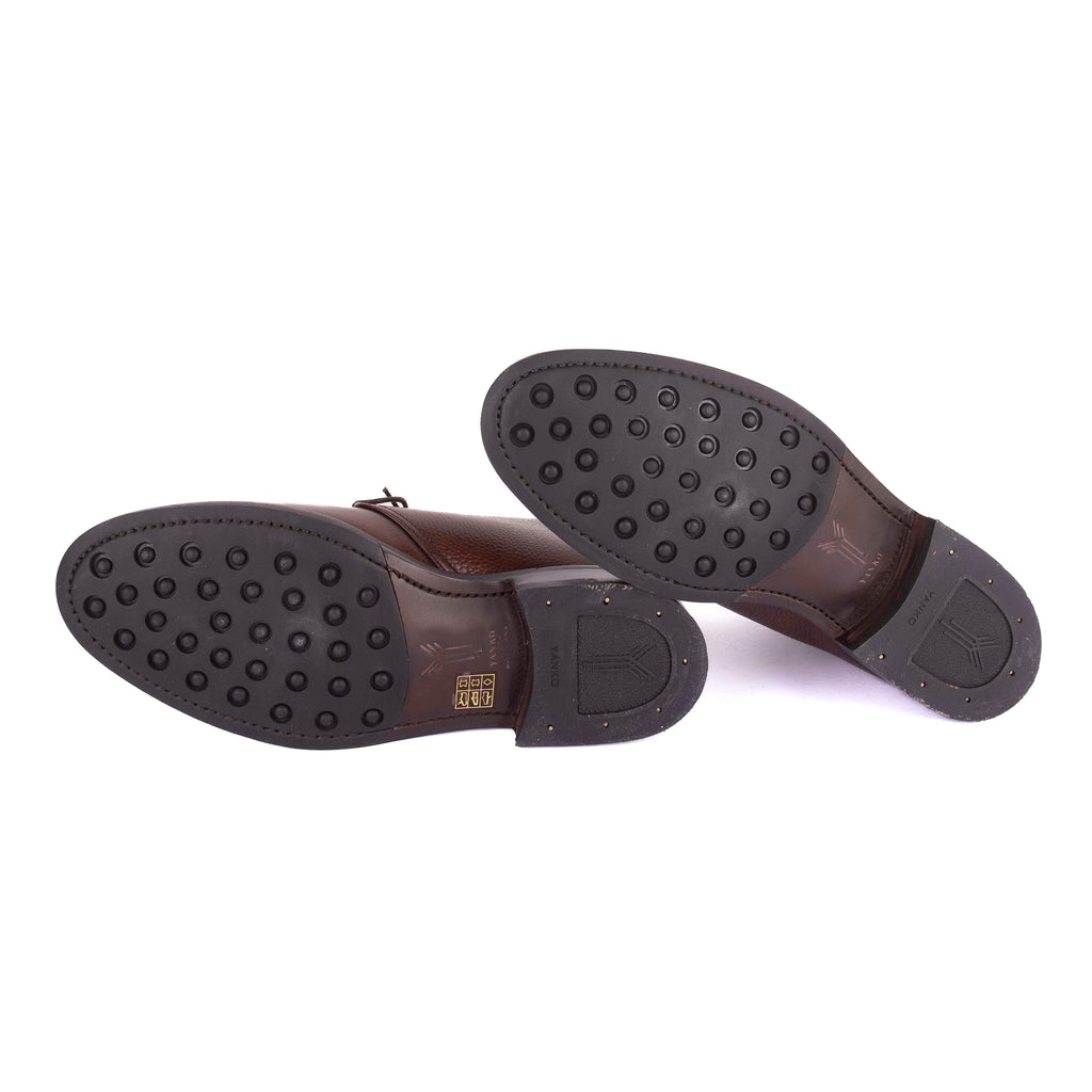 Grain Leather Brown Chukka Boots