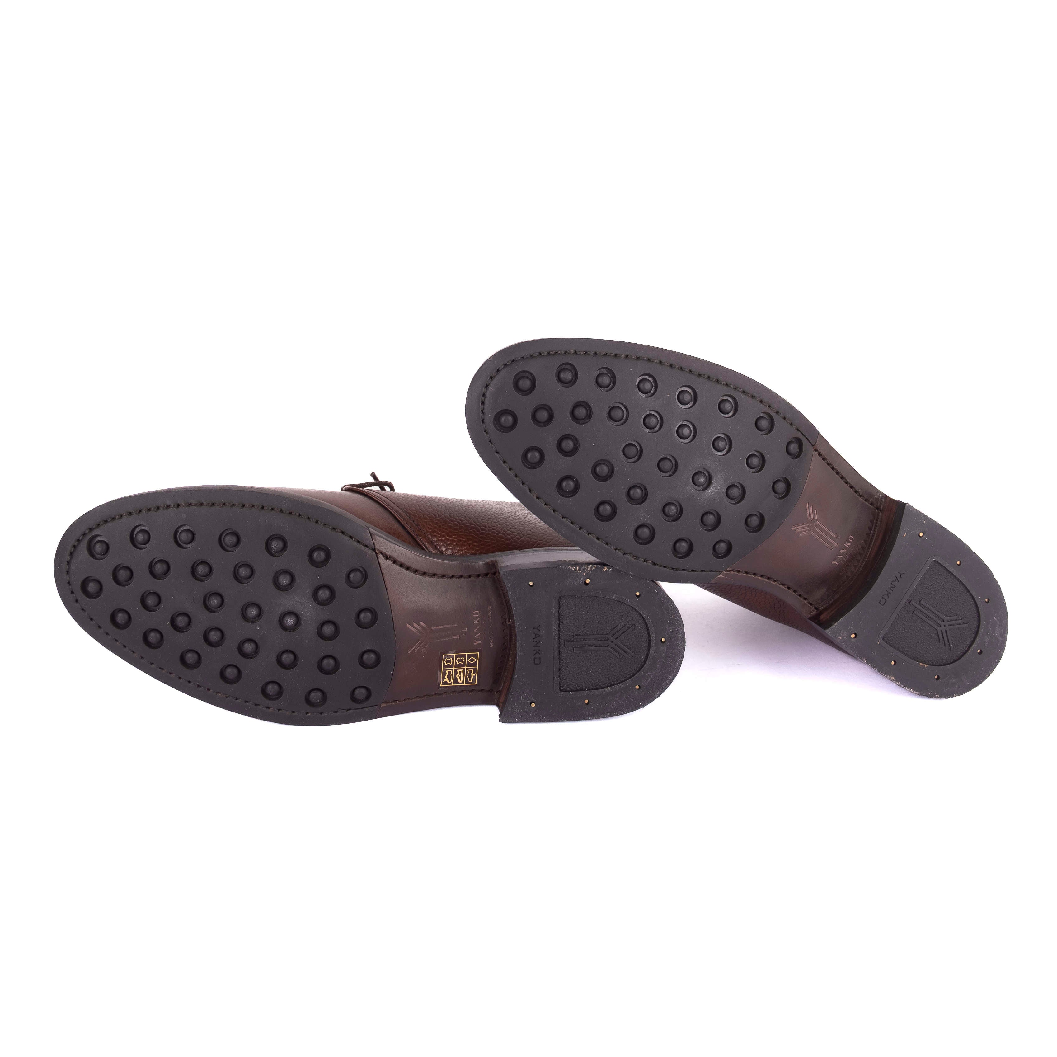 Grain Leather Brown Chukka Boots