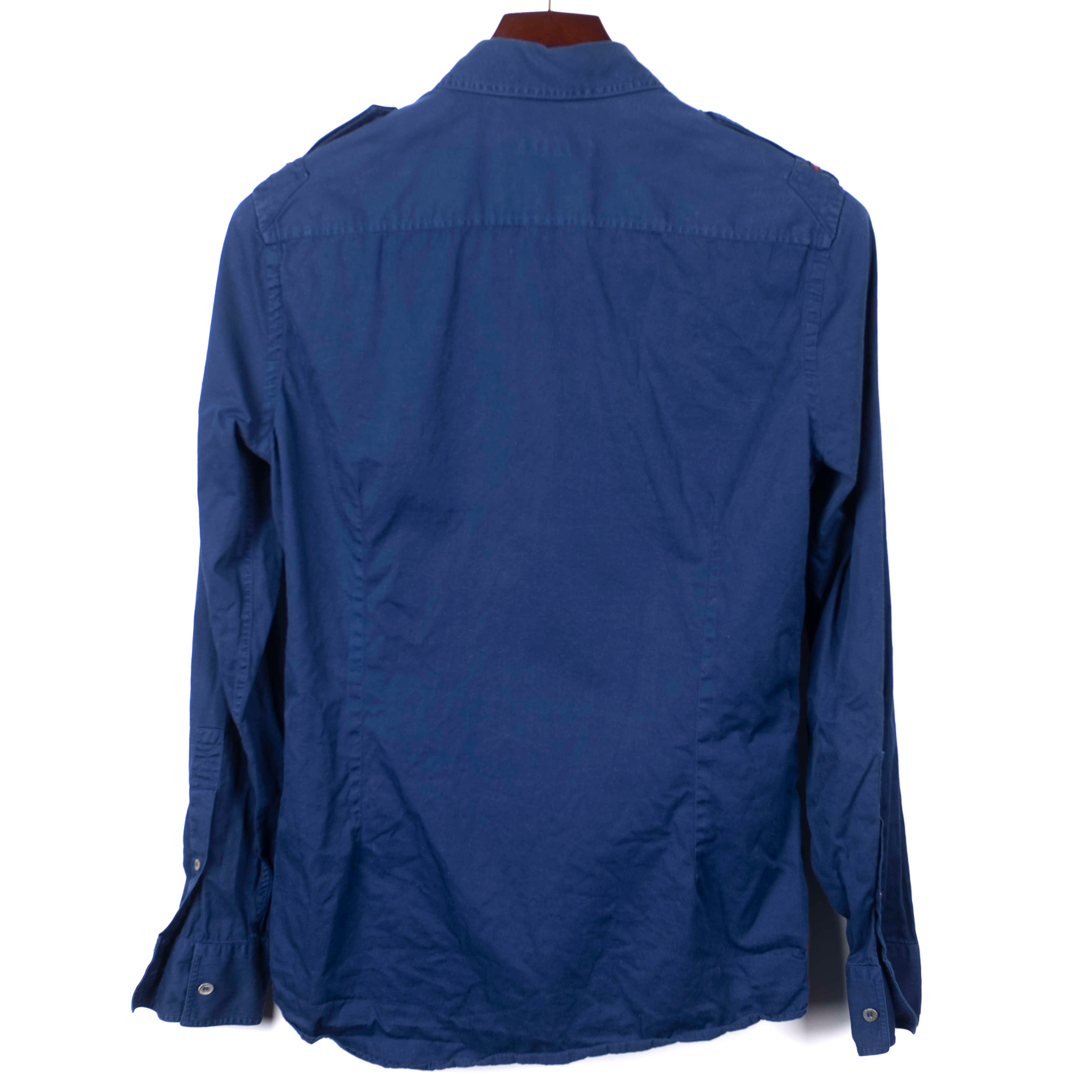 Blue Gucci Military-inspired Shirt