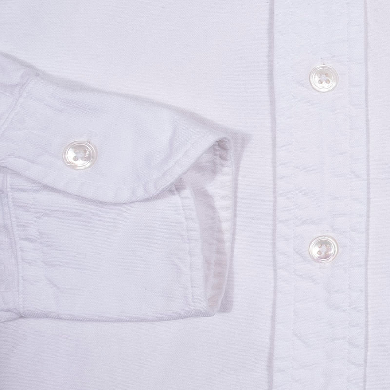 Drake’s White Buttondown Oxford Shirt