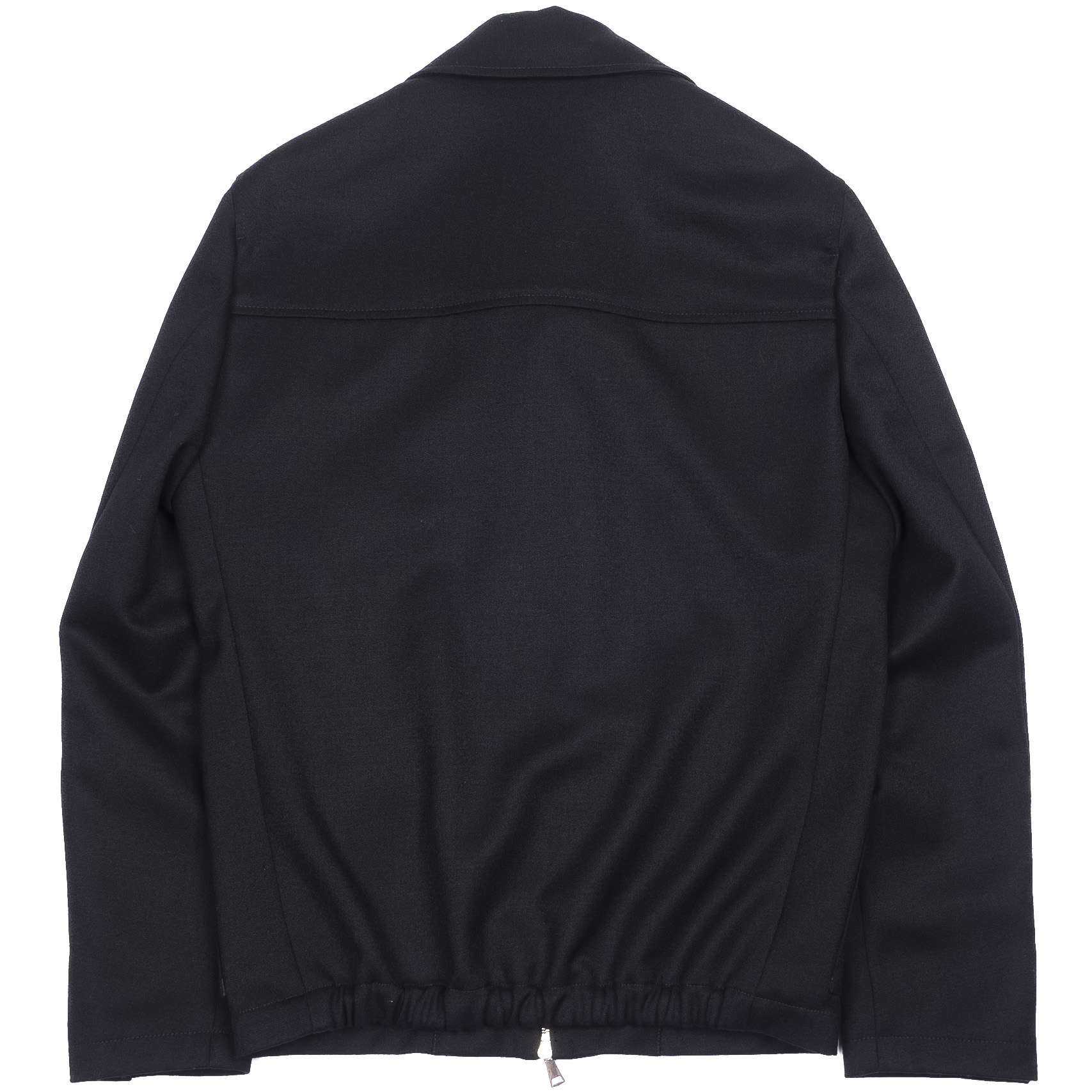Neapolitan Hand Tailored  Black Dugdale Wool Jacket Sz 46