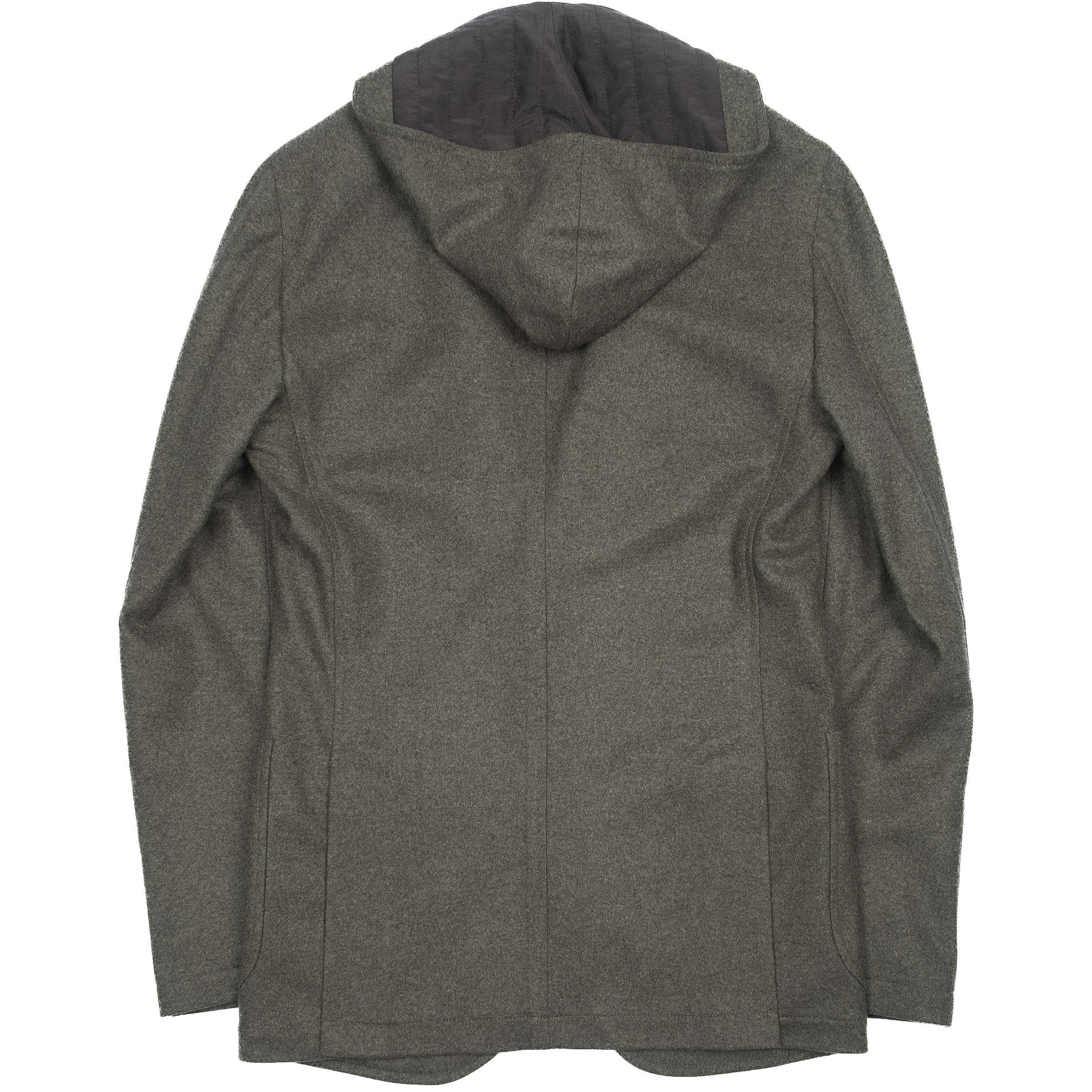 Neapolitan Hand Tailored Hooded Green Jacket 54