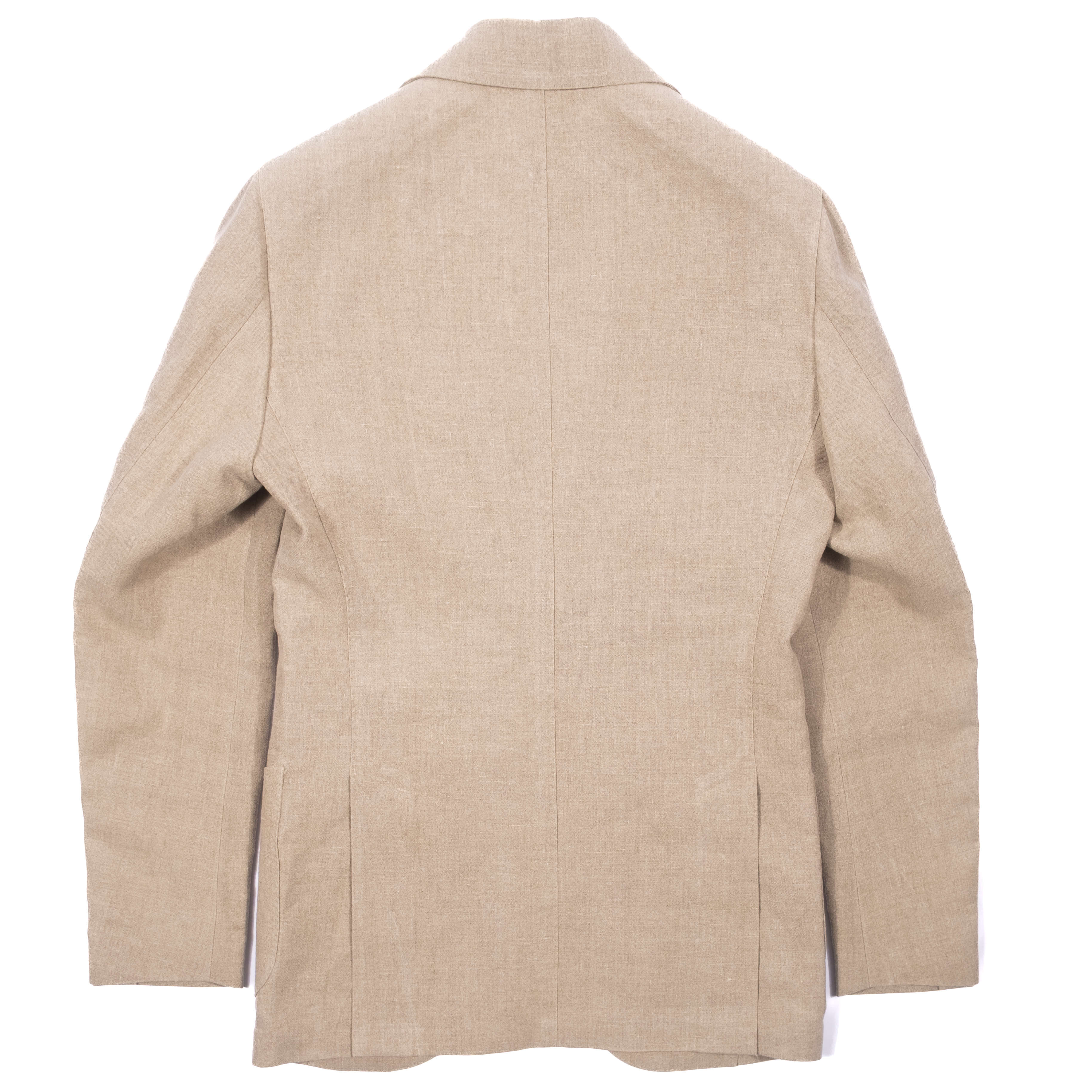 Neapolitan Hand Tailored Sunrise Capsule Collection Sand Hemp Sport Coat Sz 46