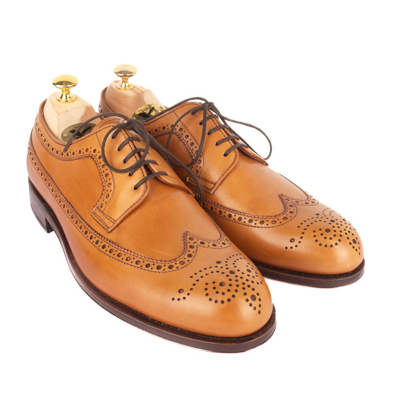 Box Calf Cognac Brogue Derbies
