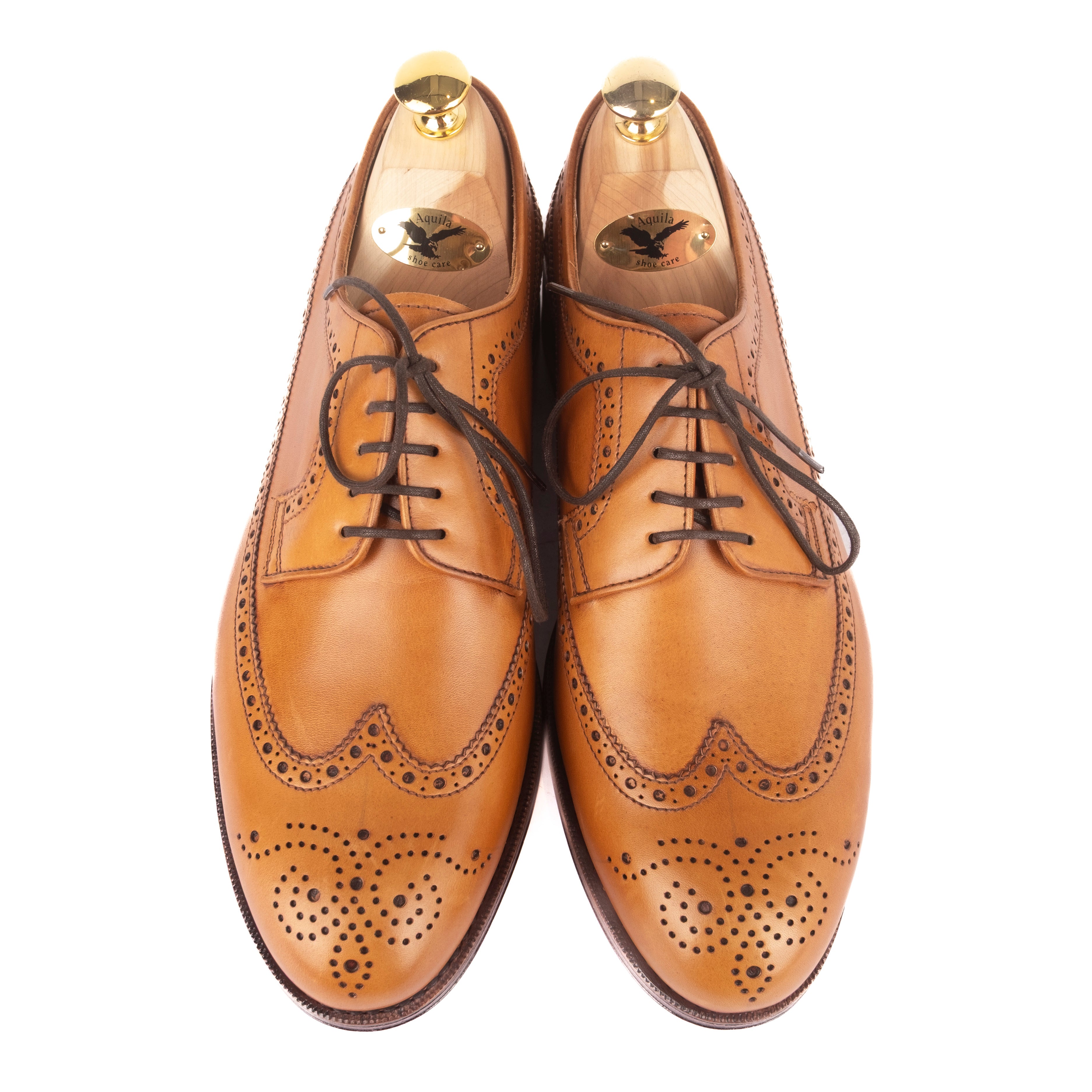 Box Calf Cognac Brogue Derbies