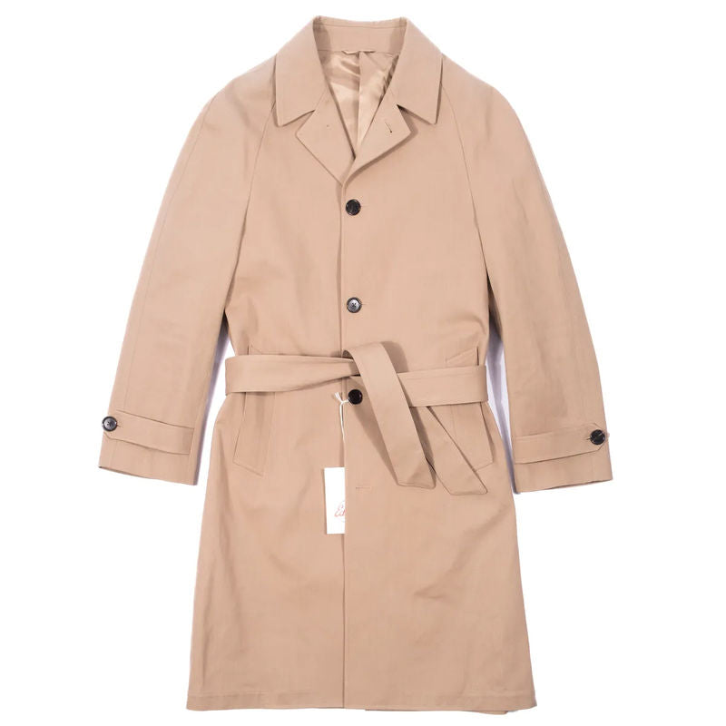 Neapolitan Hand Tailored Khaki Raglan Cotton Coat