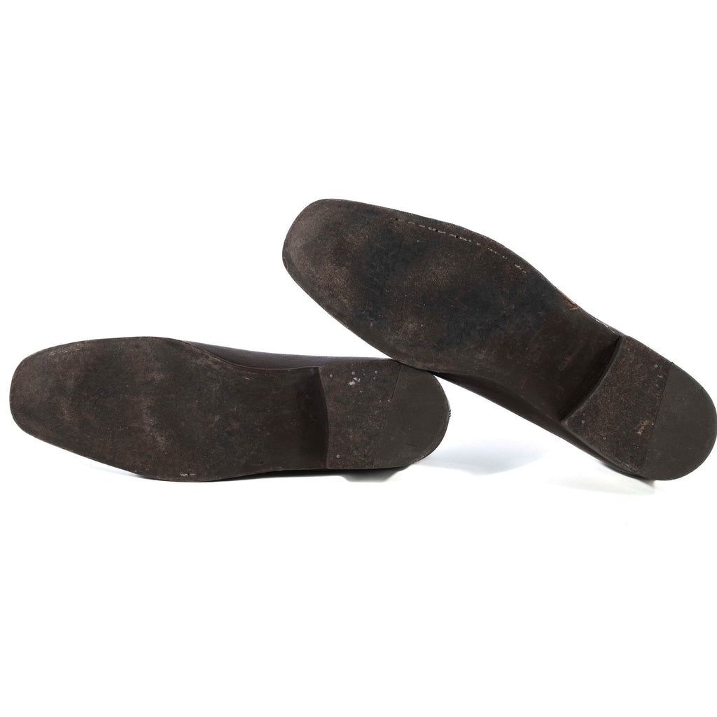 Yves Saint Laurent Brown Leather Loafers Sz 40.5 (EU)