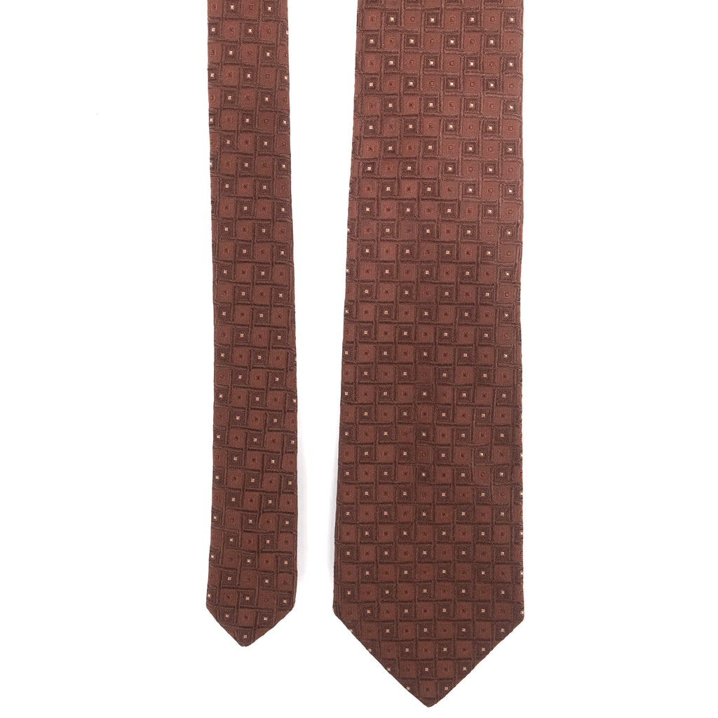 Hugo Boss Brown Patterned Tie