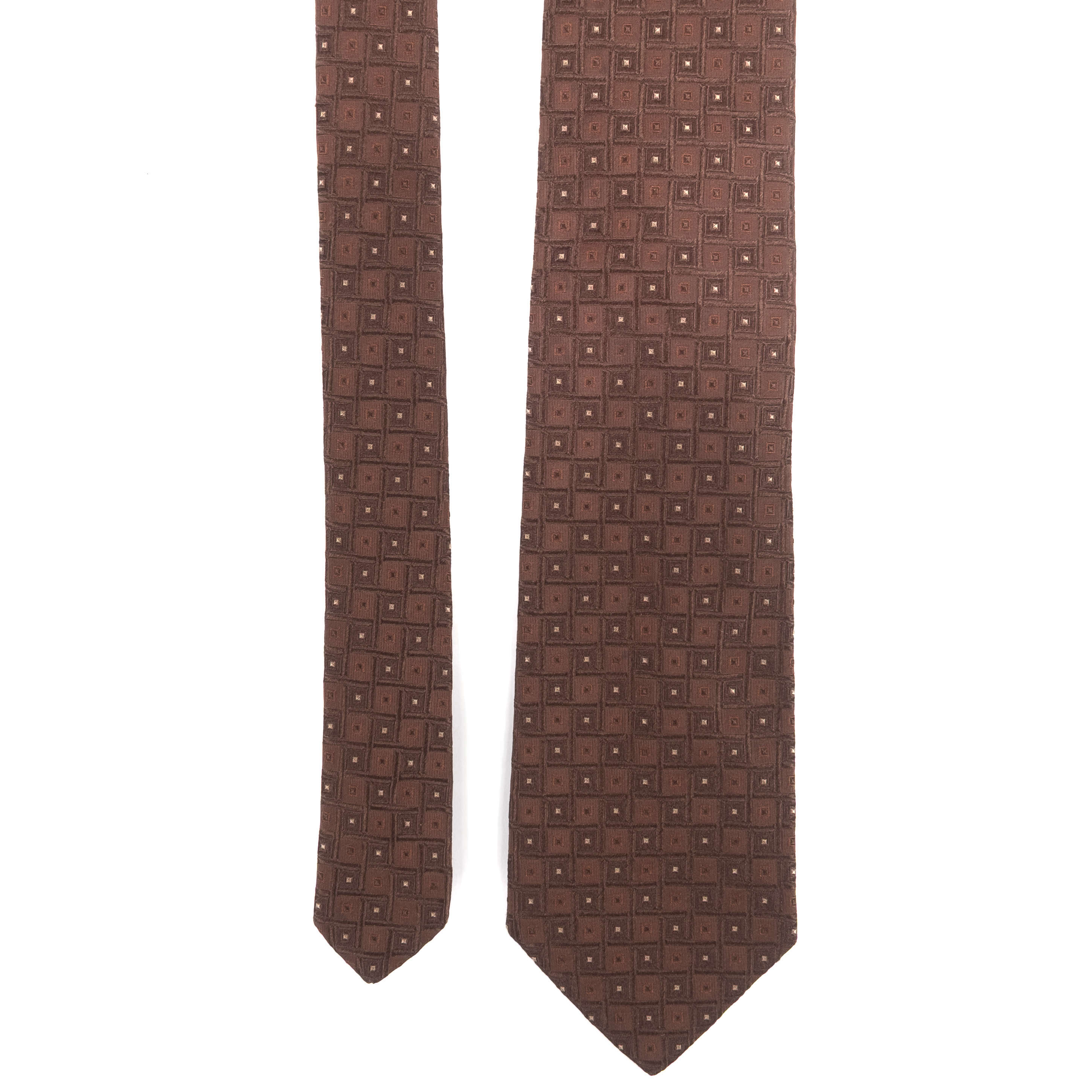Hugo Boss Brown Patterned Tie