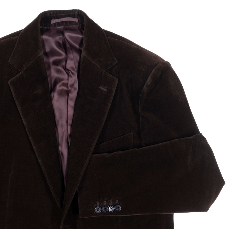 Neapolitan Hand Tailored  Brown Dugdale Velvet Suit, 50