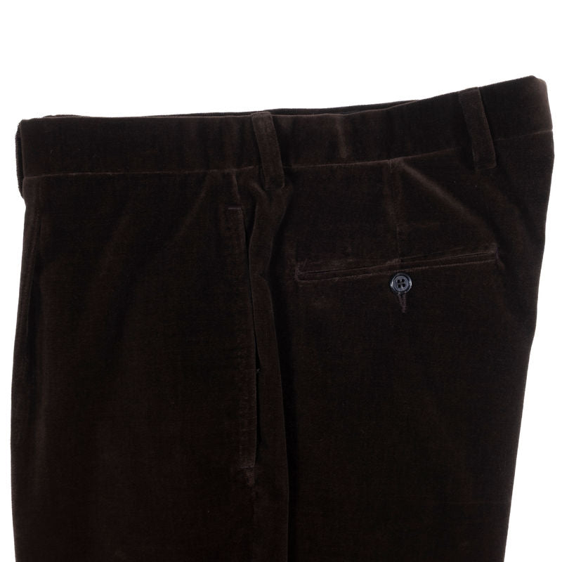 Neapolitan Hand Tailored  Brown Dugdale Velvet Suit, 50