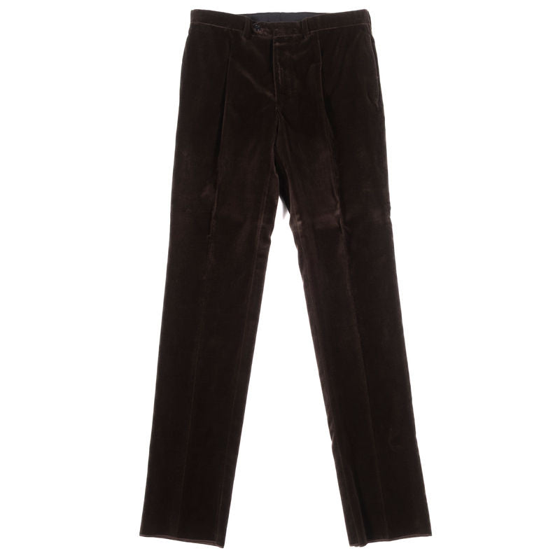 Neapolitan Hand Tailored Brown Dugdale Velvet Suit, 50