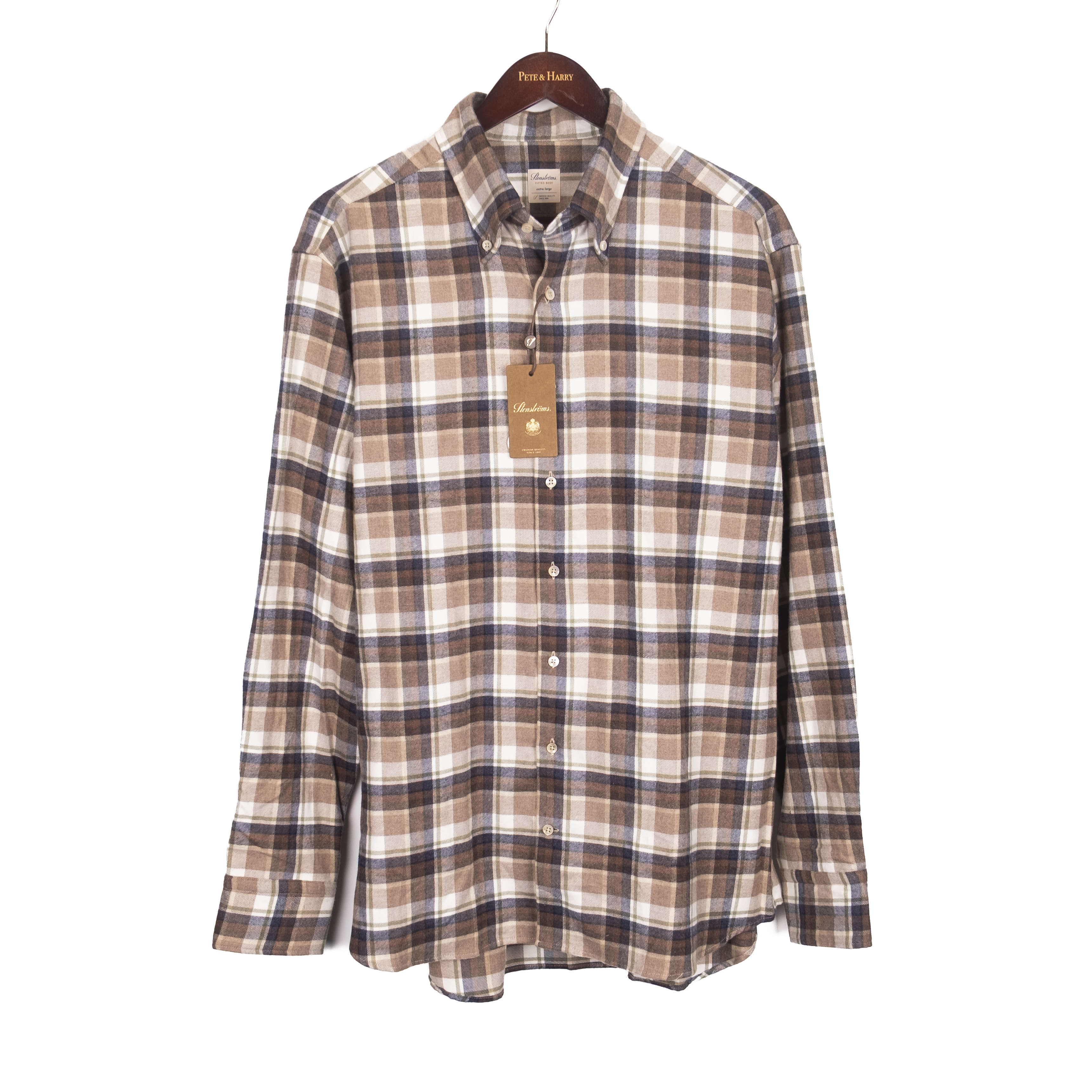 Brown Check Buttondown Shirt