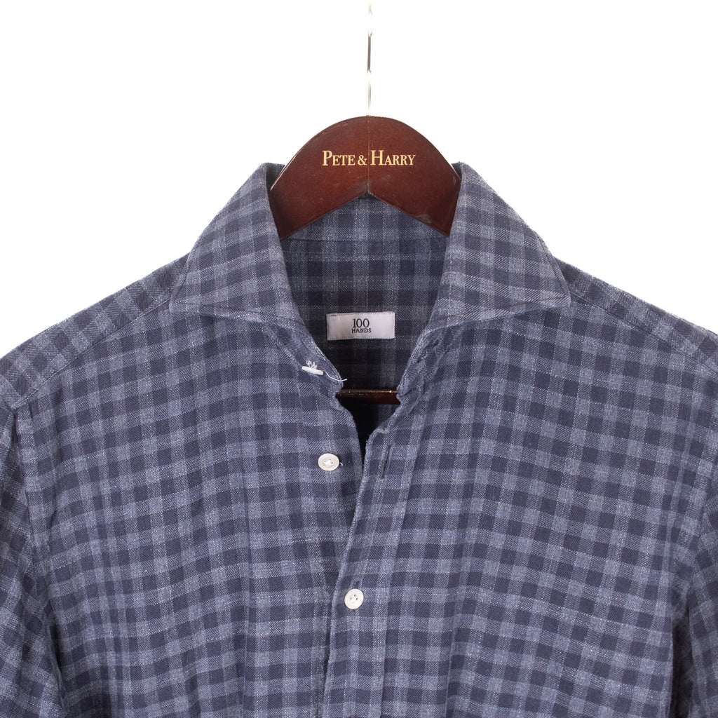 Navy Checked Shirt