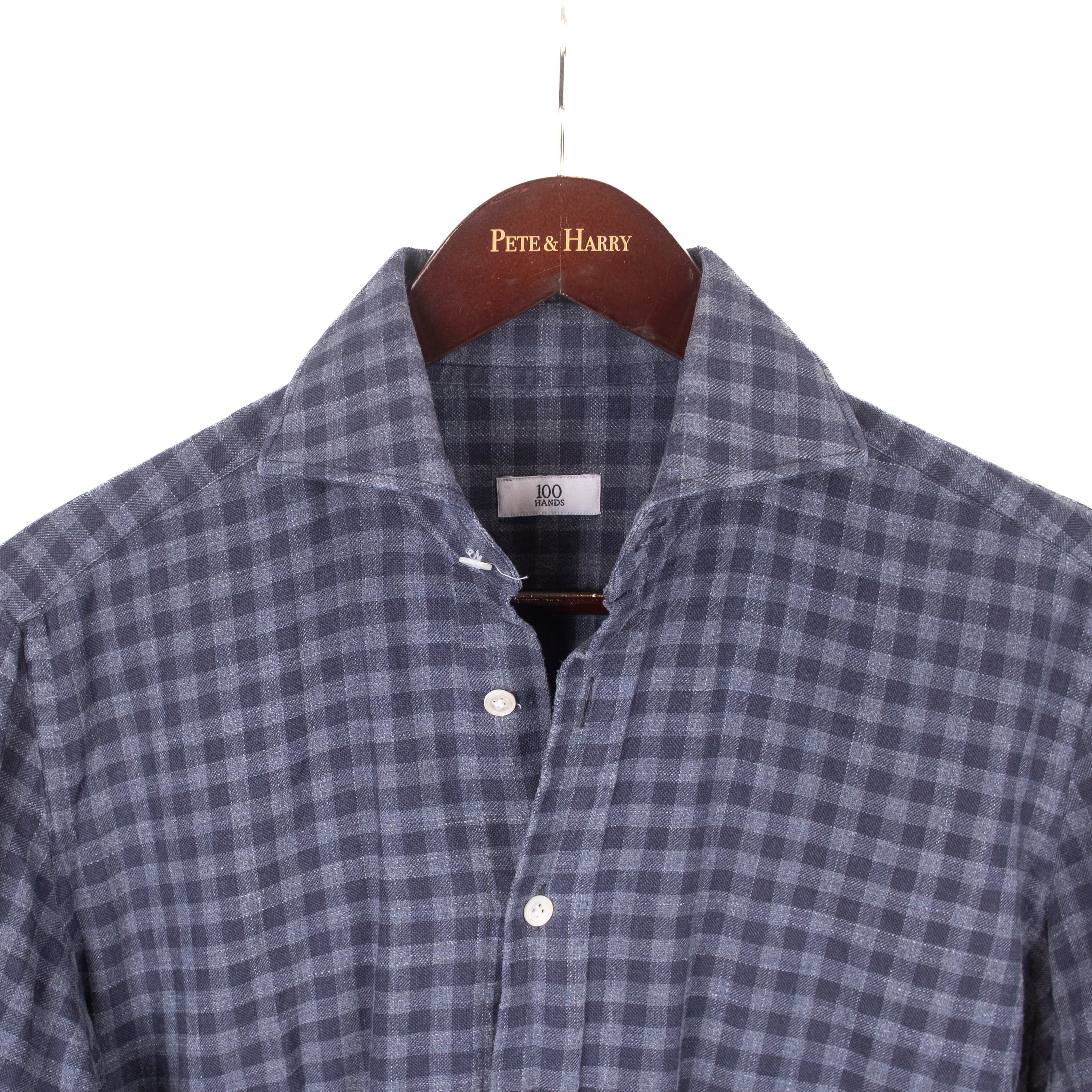 Navy Checked Shirt