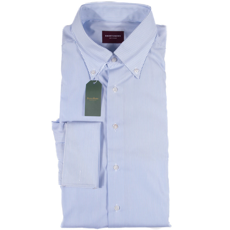 Shirtonomy Striped Buttondown Shirt Sz 43