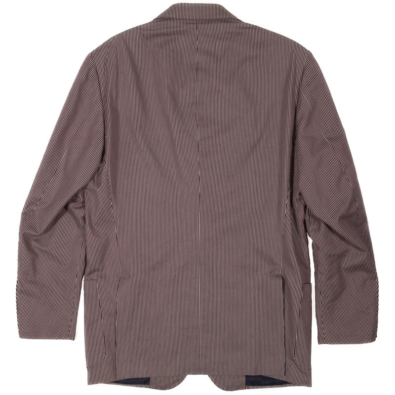 Corneliani Red and White Striped Cotton/Silk Sport Coat