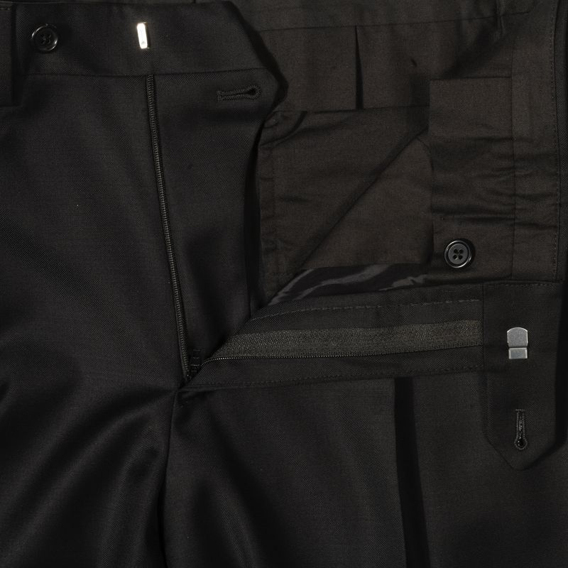 Neapolitan Hand Tailored Black Velvet Tuxedo Suit Sz 46