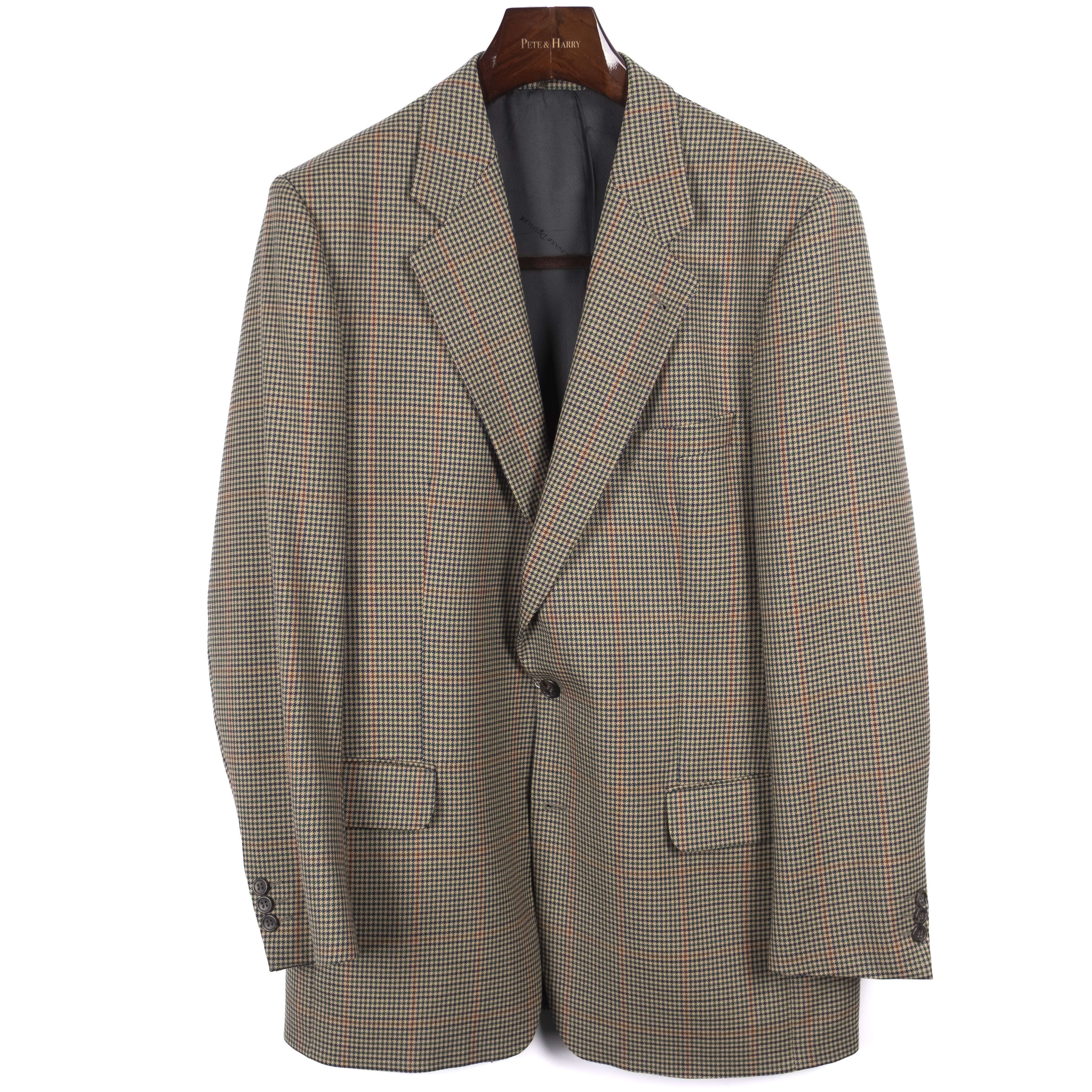 Beige Houndstooth Sport Coat