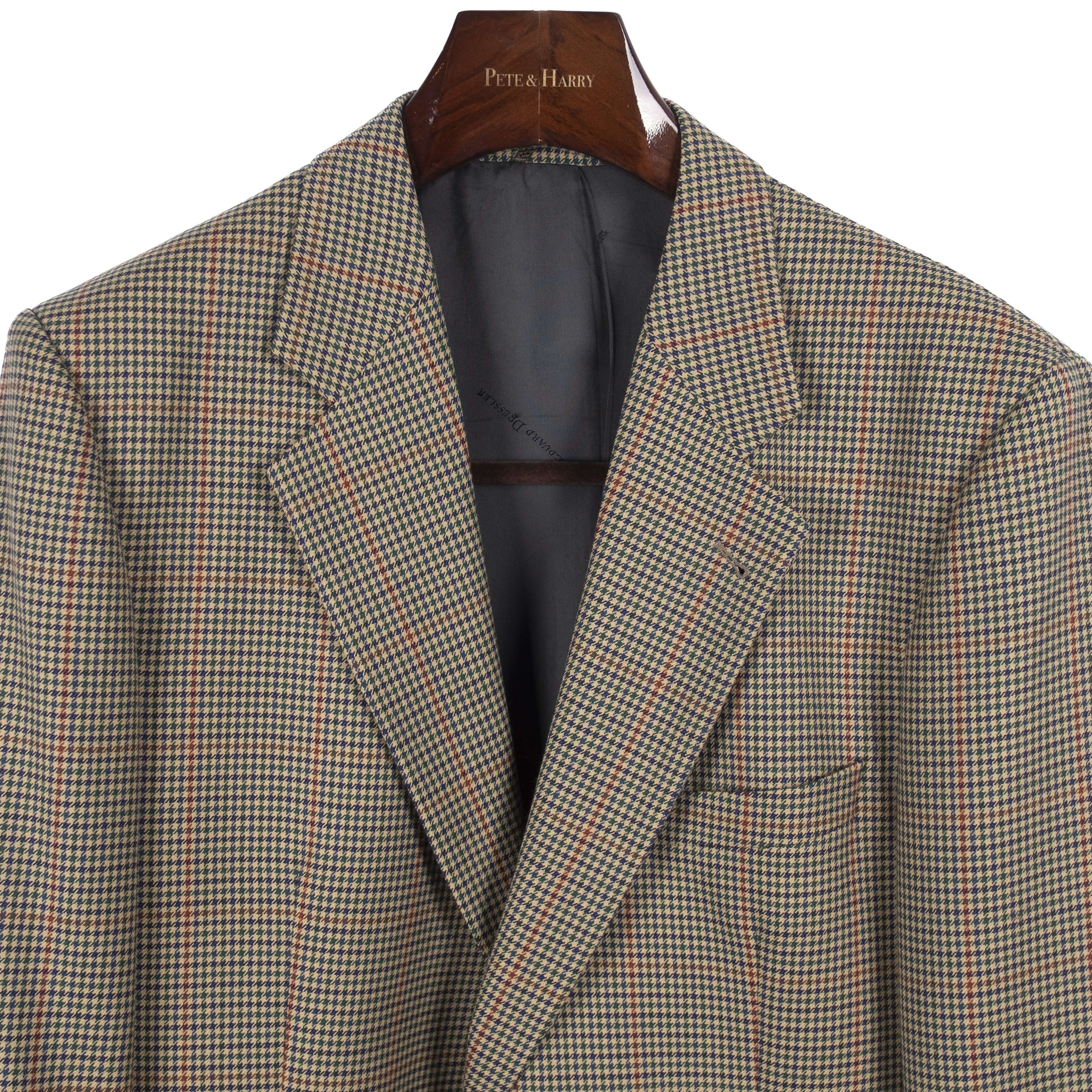 Beige Houndstooth Sport Coat