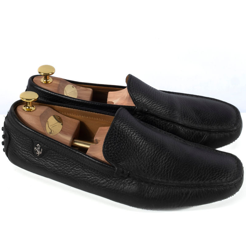 Tod's Ferrari Black Grain Leather Gomminos