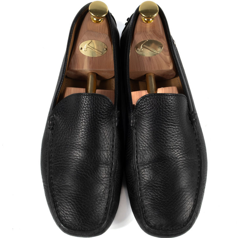 Tod's Ferrari Black Grain Leather Gomminos