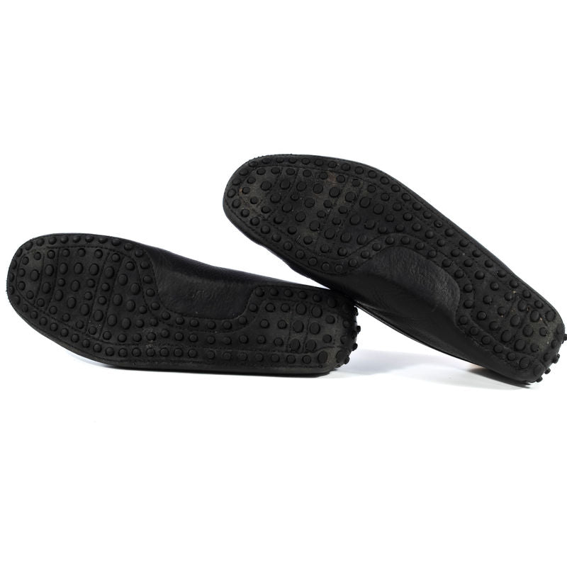 Tod's Ferrari Black Grain Leather Gomminos