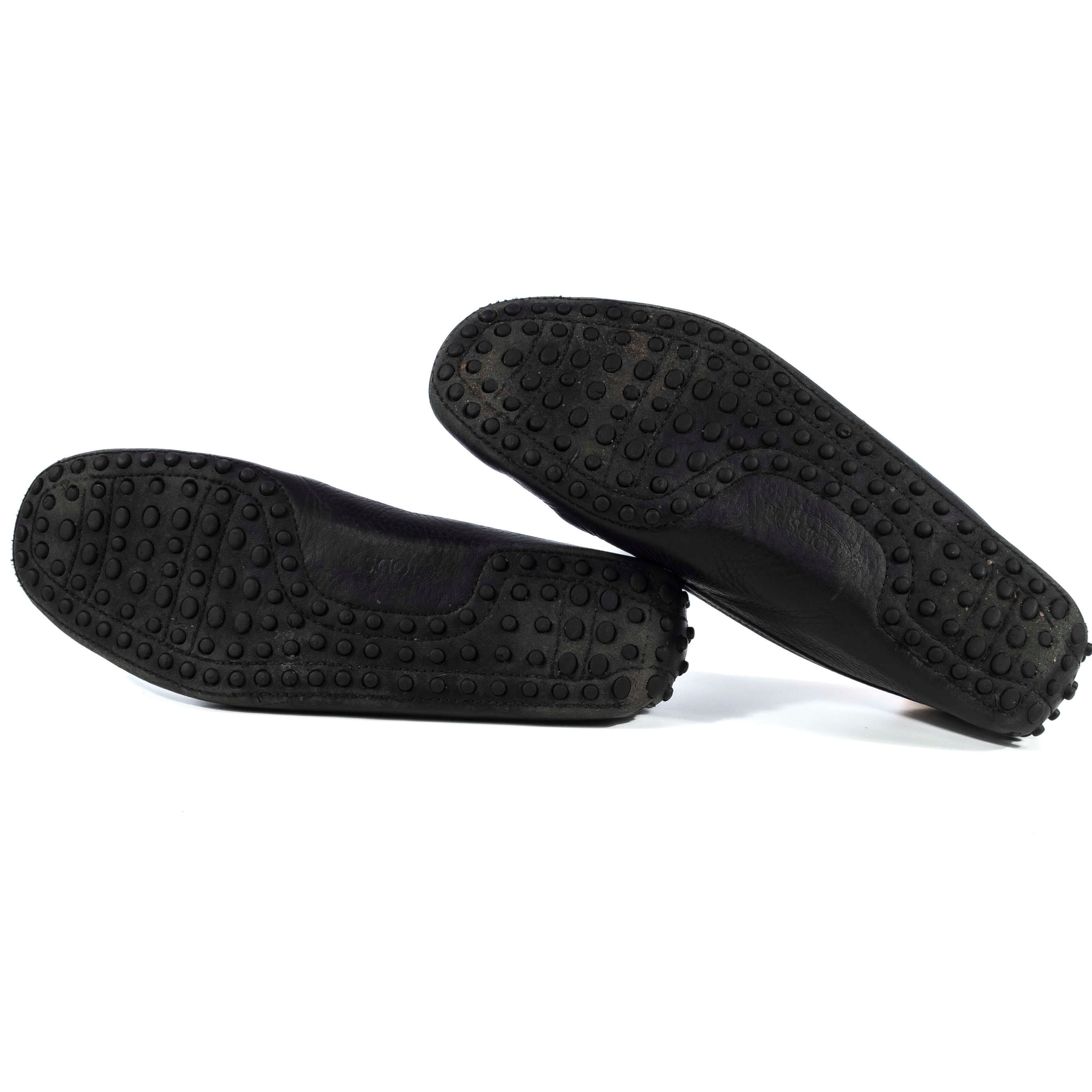 Tod's Ferrari Black Grain Leather Gomminos