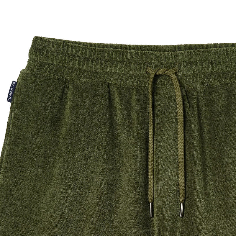 Cypress Green Terry Shorts