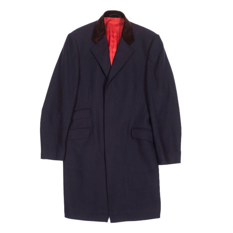 Rose & Born Navy Covert Coat
