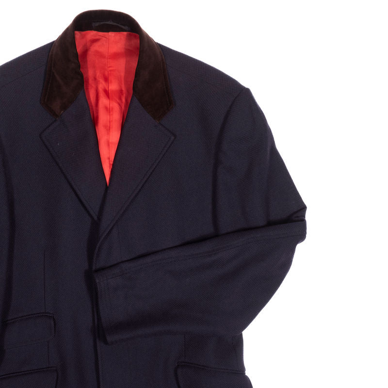 Rose & Born Navy Covert Coat