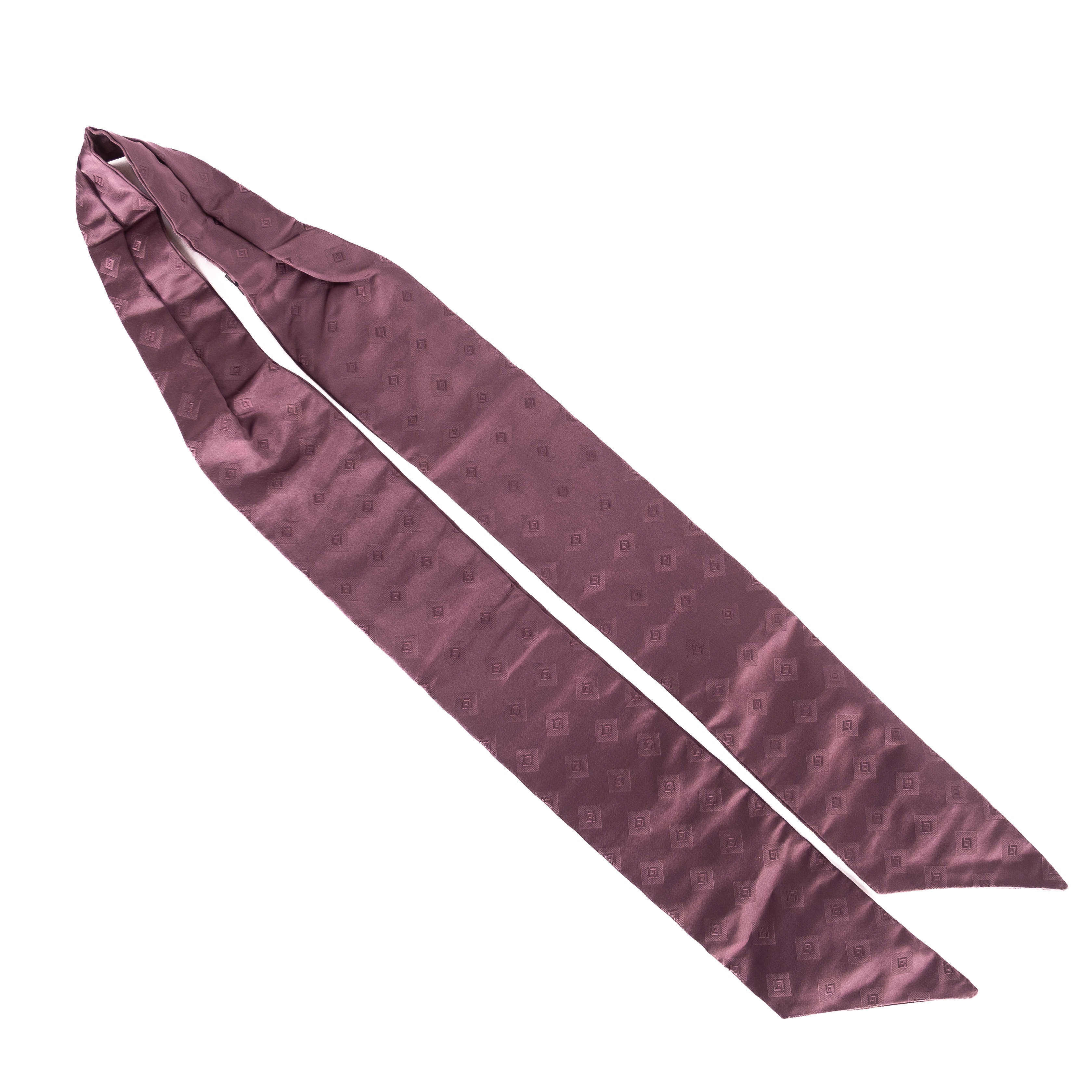 Purple Patterned Ascot