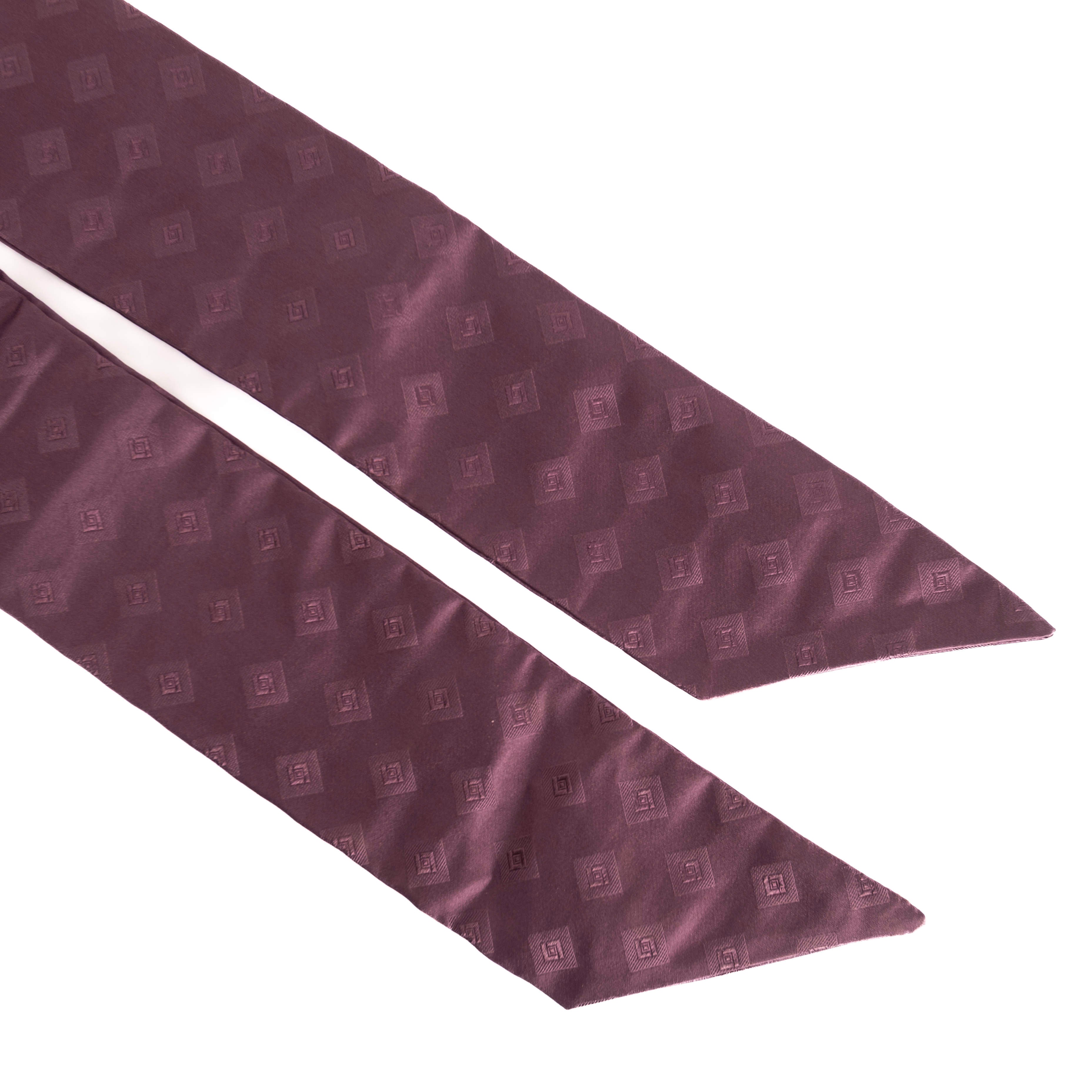 Purple Patterned Ascot